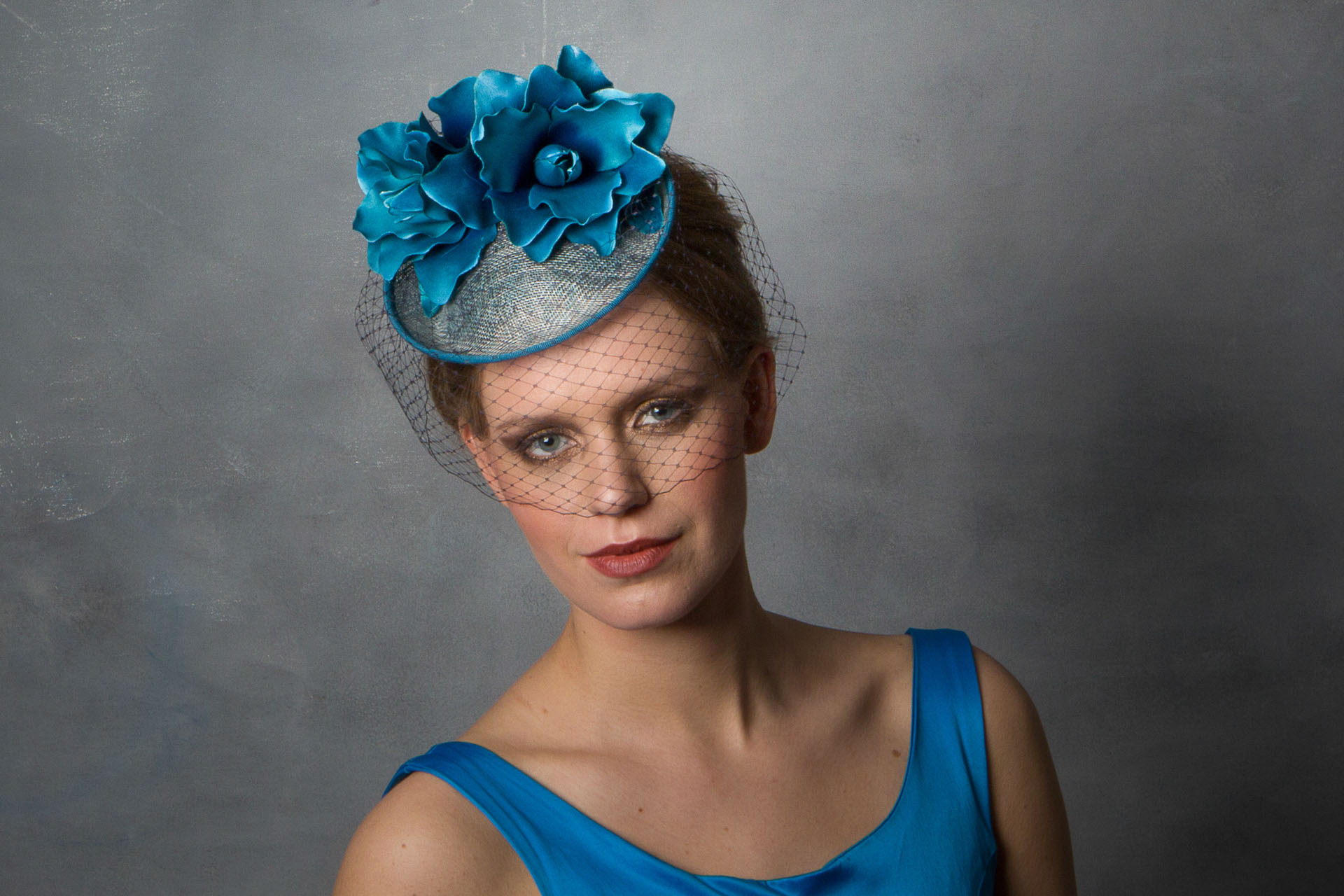 8. Royal Blue Bridal Hair Headband - wide 7