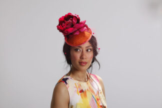 Power Blooms: Porange Fascinator