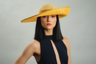 Mellow Yellow: Multi toned yellow fascinator hat
