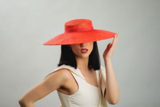 Tomato Red Hepburn Hat